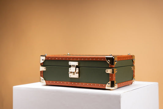 ペトラ ウォッチケース - サフィアーノ オリーブグリーン