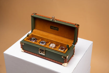 ペトラ ウォッチケース - サフィアーノ オリーブグリーン