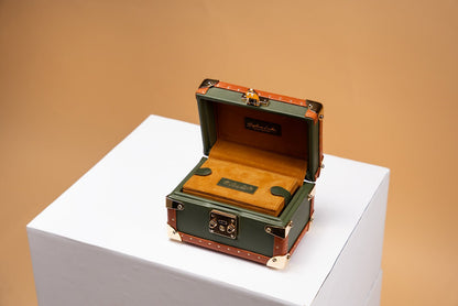ペトラ ウォッチケース - サフィアーノ オリーブグリーン
